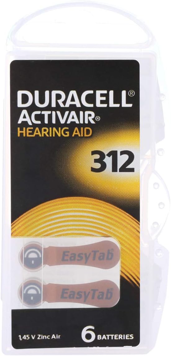 DURACELL ACTIVAIR SIZE 312 HEARING AID BATTERIES ( 60 PCS PACK)