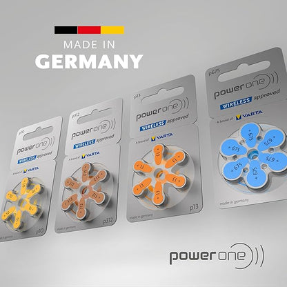 POWER ONE 13 SIZE HEARING AID BATTERIES (60 PCS PACK)