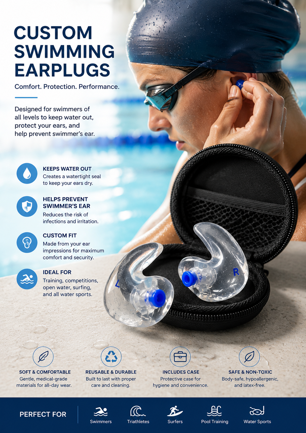 Swimming Custom Earplugs