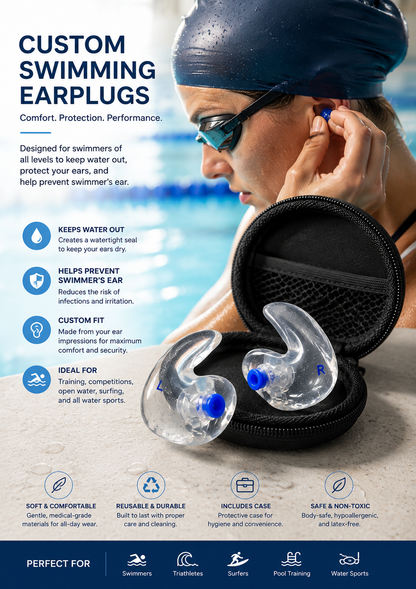 Swimming Custom Earplugs