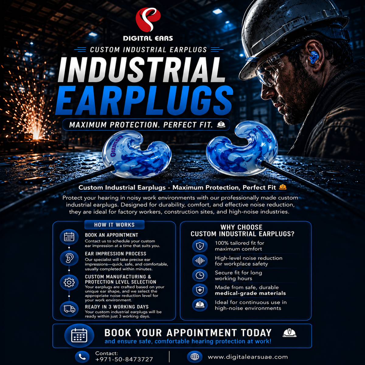 Industrial Custom Earplugs